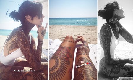 la provocativa foto de cande tinelli tomando sol, con bronceador la provocativa foto de cande tinelli tomando sol, con bronceador