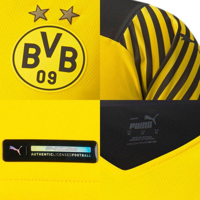 La nueva equipación titular del Borussia Dortmund de la Bundesliga.