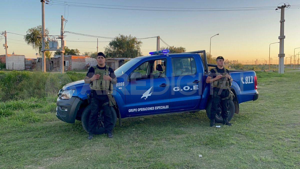 La patrulla del GOE fue advertida sobre el hallazgo.