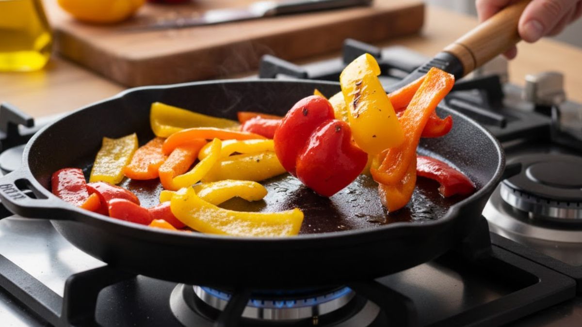 La mejor manera de preparar el morrón es&nbsp;asarlo brevemente al horno o en sartén.