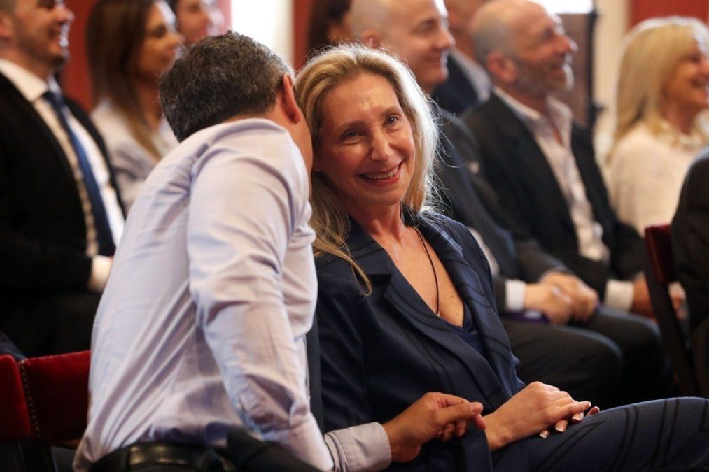 Karina Milei junto al presidente de la Cámara de Diputados de la Nación