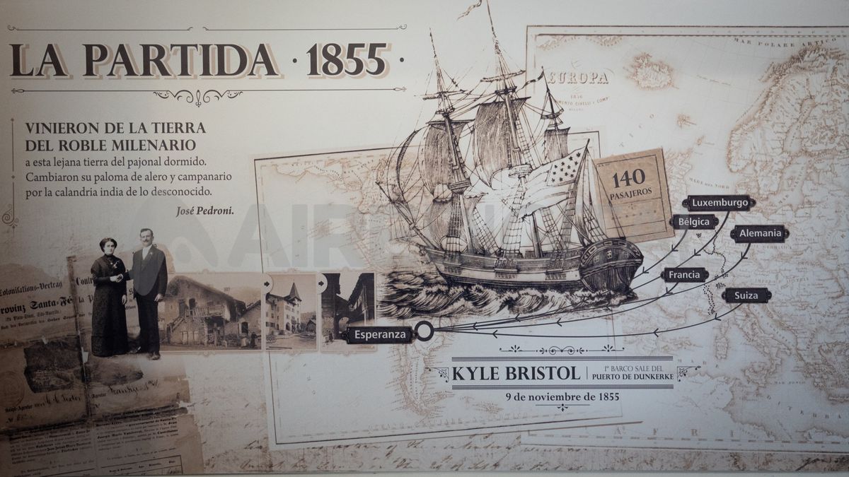 Los primeros inmigrantes llegaron a bordo del barco velero Kyle Bristol al Puerto de Buenos Aires, después de estar en altamar durante más de dos meses.