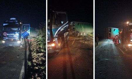 El corte total de ese tramo de la ruta 11 se mantuvo hasta las últimas horas de jueves, cuando se pudo correr el camión de la calzada. El corte total de ese tramo de la ruta 11 se mantuvo hasta las últimas horas de jueves, cuando se pudo correr el camión de la calzada.