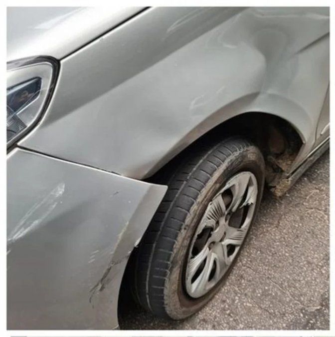 El repartidor se descuidó y no hubo forma de evitar el impacto.