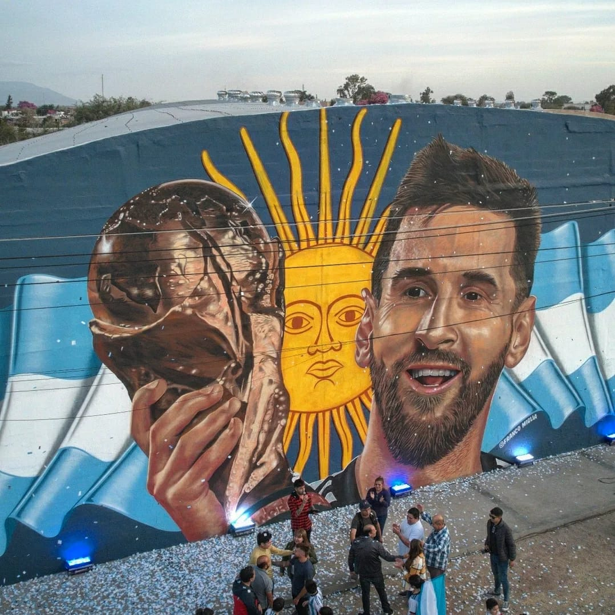 El mural de Lionel Messi en Catamarca. El mural de Lionel Messi en Catamarca.