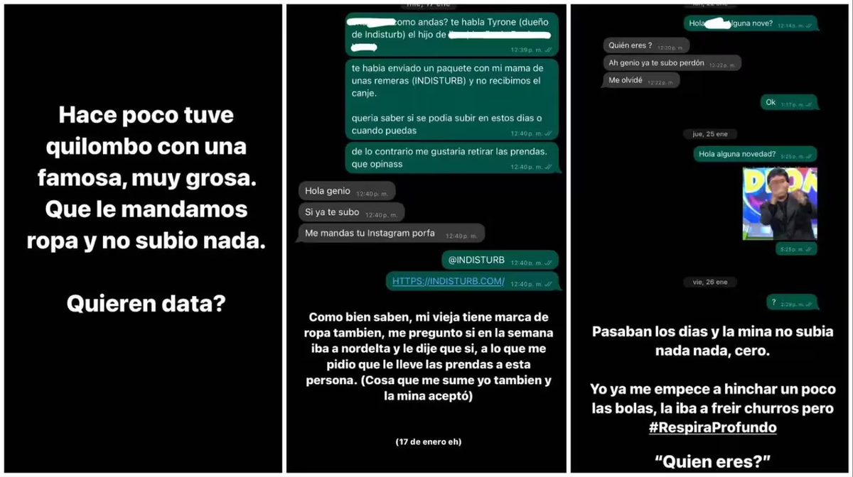 Los chats compartidos por el dueño del emprendimiento. Los chats compartidos por el dueño del emprendimiento.