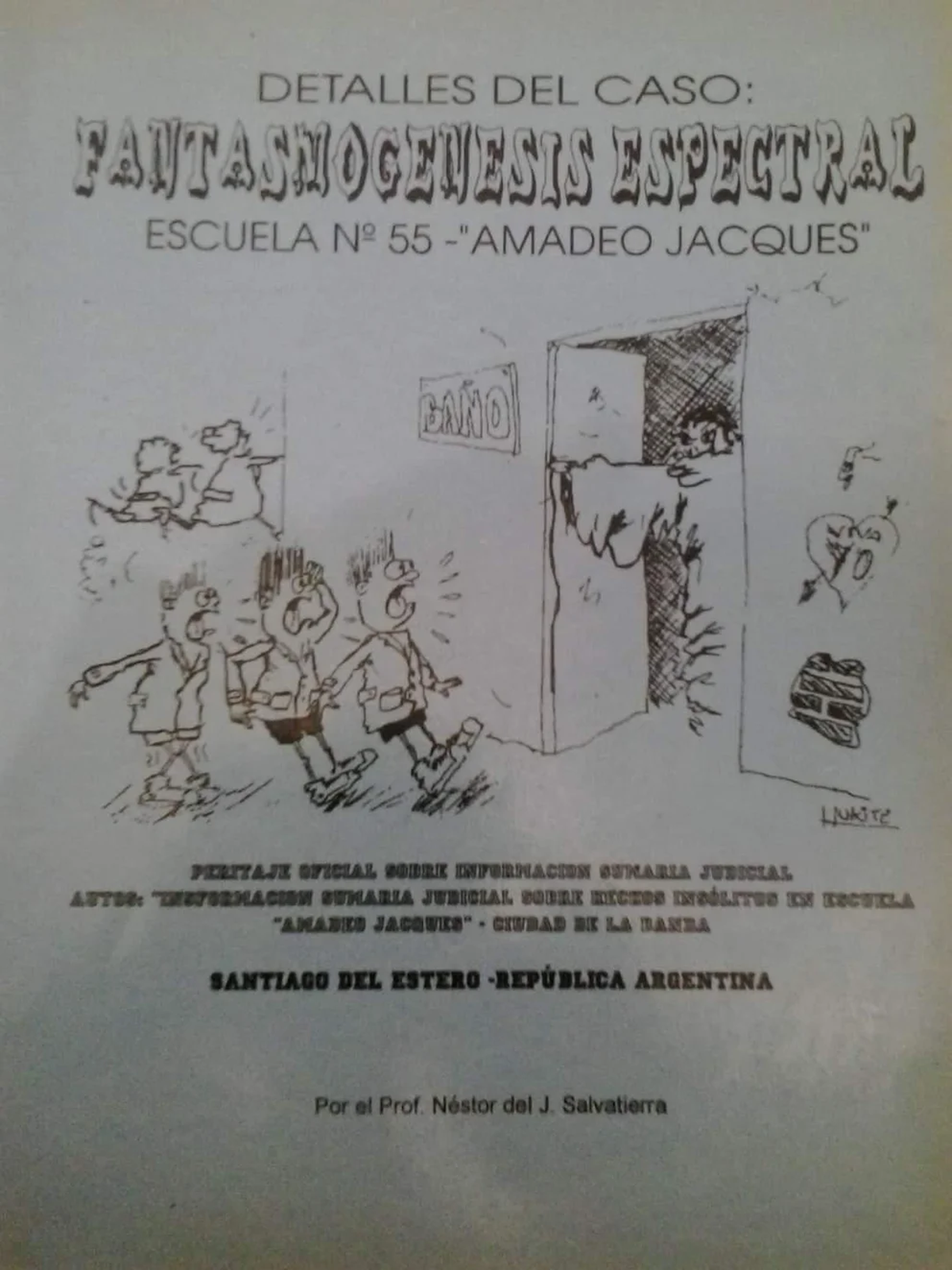 El libro del profesor Néstor Salvatierra Catán donde aborda un caso de