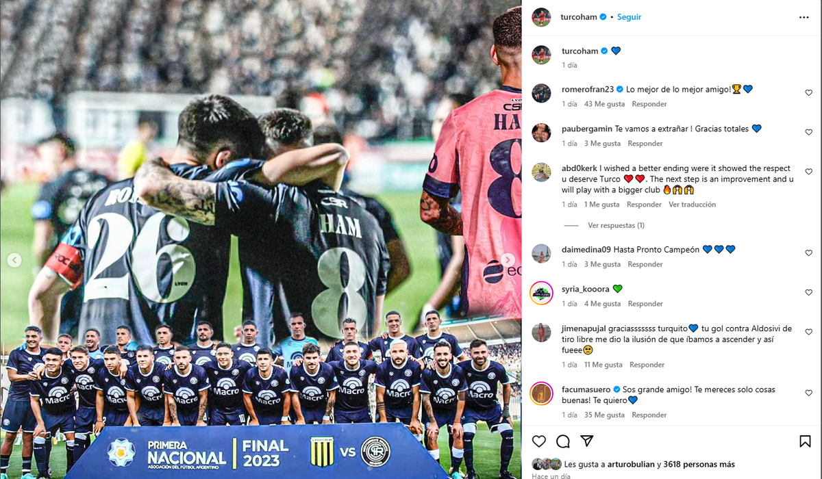 El posteo de Ezequiel Ham mientras en Unión lo esperan para sumarse al equipo del Kily González. El posteo de Ezequiel Ham mientras en Unión lo esperan para sumarse al equipo del Kily González.