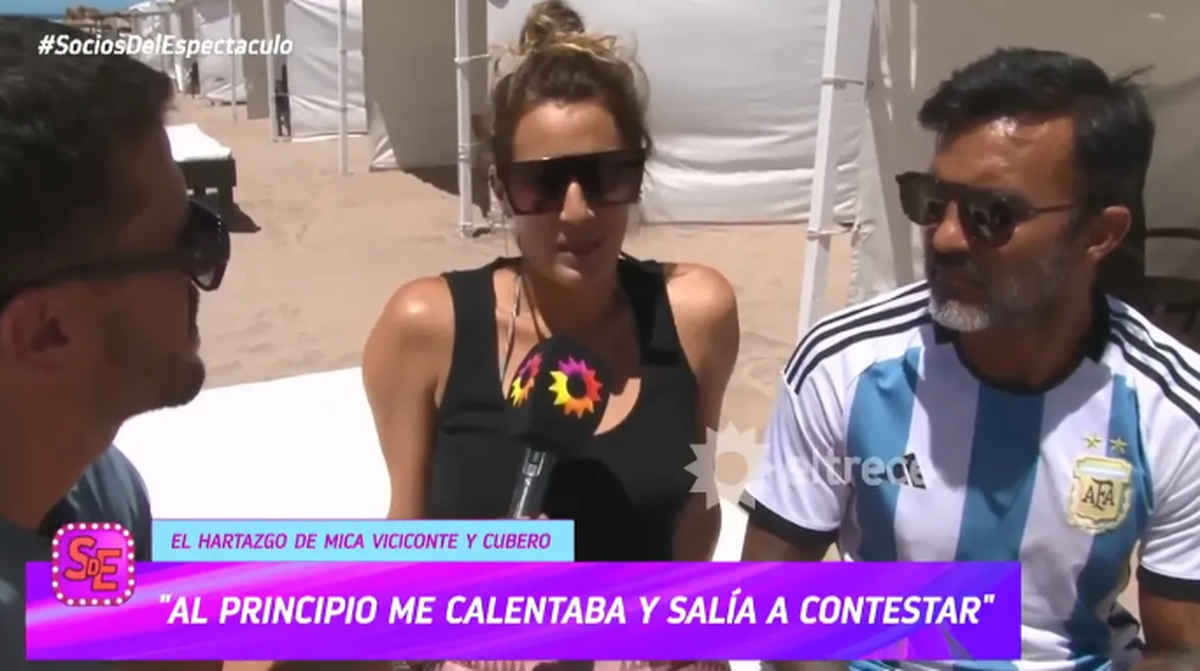 Nicole Neumann y Fabían Cubero hablaron desde Mar del Plata. Nicole Neumann y Fabían Cubero hablaron desde Mar del Plata.