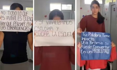 El video viral en una escuela de Cañada de Gómez busca concientizar sobre la violencia. El video viral en una escuela de Cañada de Gómez busca concientizar sobre la violencia.