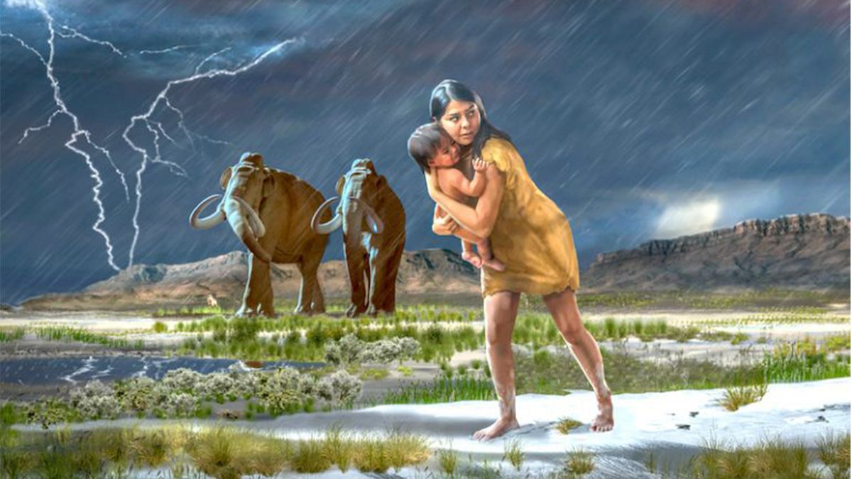 El misterio de la mujer que escapó con un niño en brazos hace 13 mil años
