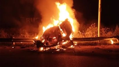 Accidente fatal en Entre Ríos: murieron cuatro personas tras el vuelco de un auto seguido de incendio