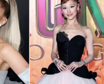 El antes y el después de Ariana Grande. El antes y el después de Ariana Grande.