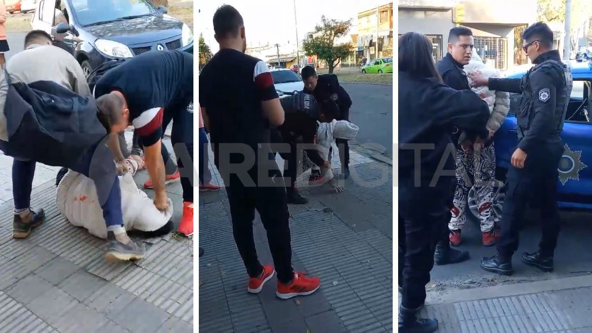Retuvieron y golpearon a un ladrón que le robó a un joven en la ciudad de Santa Fe