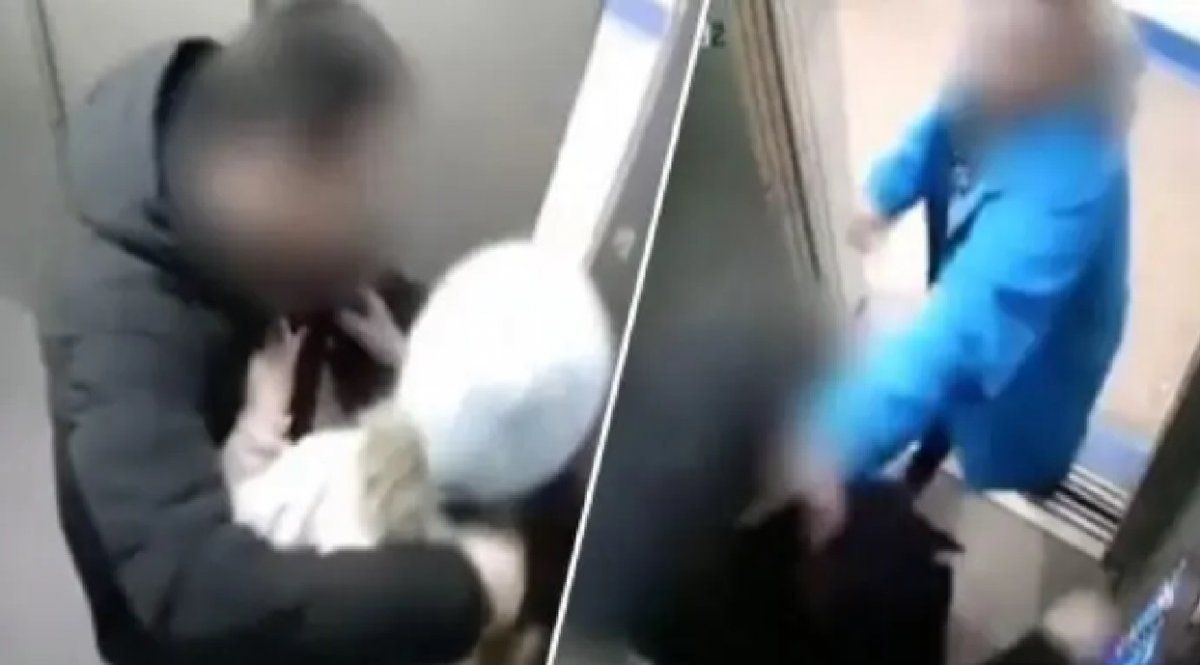 Intentó abusar de su hija en un ascensor y su papá le dio una paliza