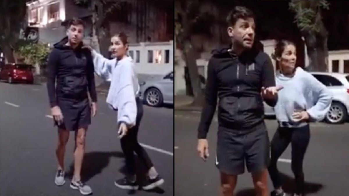 Martín Bossi y Juana Viale se pelearon a los gritos en la vía publica