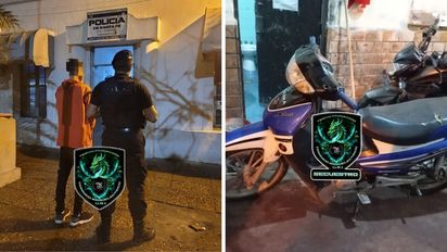 Un motochorro asaltó a dos mujeres en Guadalupe Oeste, se dio a la fuga y lo delataron las cámaras de seguridad