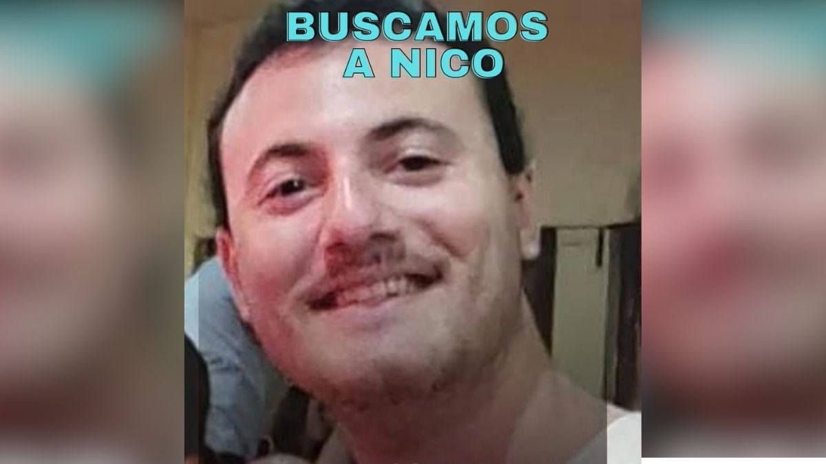 Nicolás Ezcurra tiene 23 años, ojos color verdoso y pelo castaño oscuro. Mide 1,78 y tenía puesta una campera verde y una mochila.