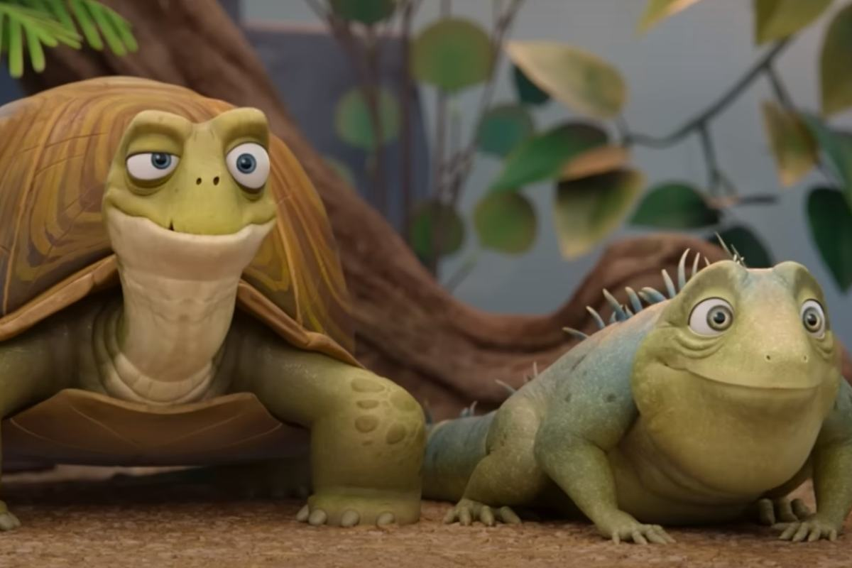 Un lagarto gruñón busca su libertad en una comedia animada que dura 80 minutos y está Netflix