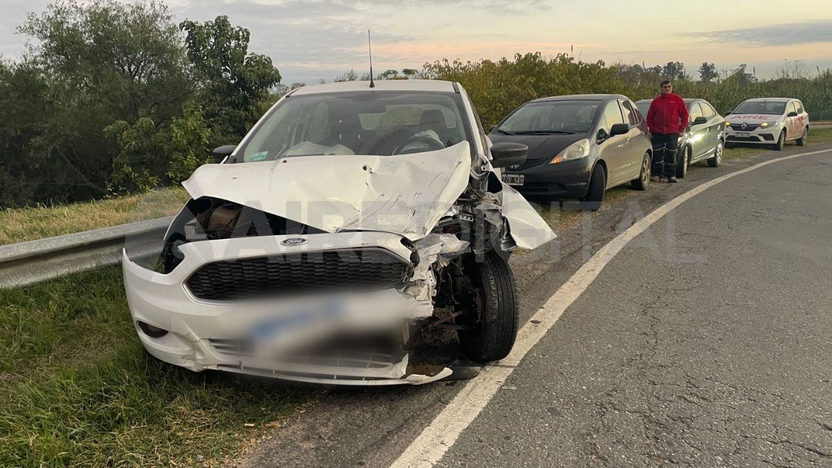 Accidente en el rulo de acceso a la autovía 19&nbsp;