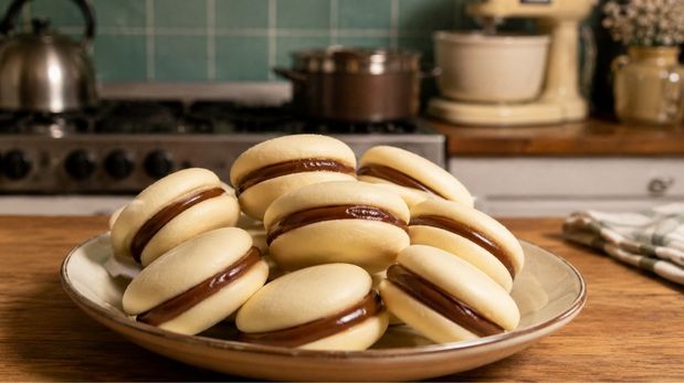 La receta de @aldisingluten para hacer alfajor de maicena se volvió viral por lo fácil, deliciosa y sin TACC.