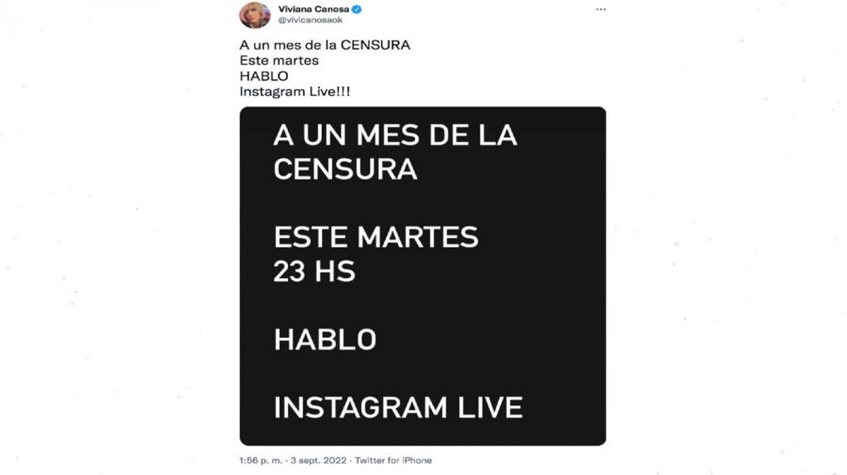Viviana Canosa romperá el silencio