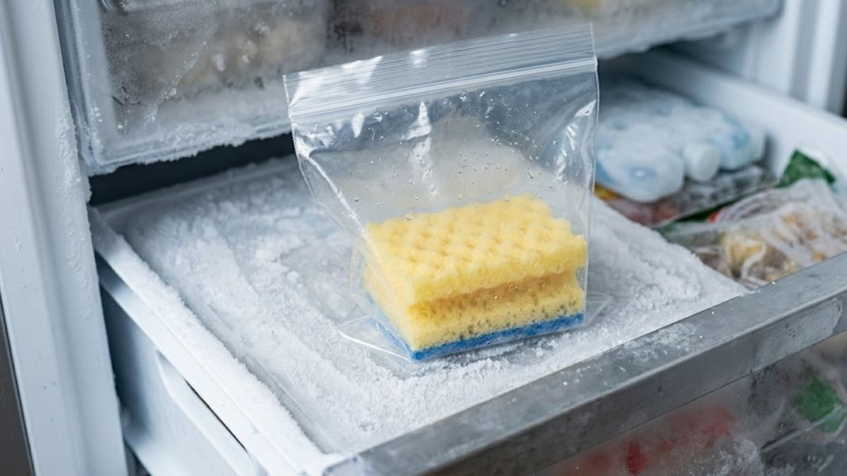 Dejar una esponja en el freezer: para qué sirve y por qué lo recomiendan
