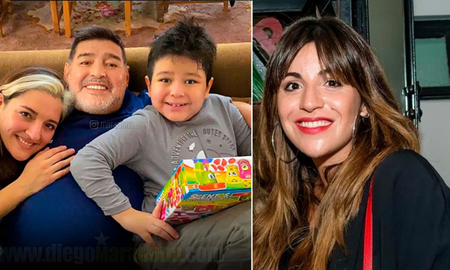El tierno gesto de Jana Maradona con Dieguito Fernando El tierno gesto de Jana Maradona con Dieguito Fernando