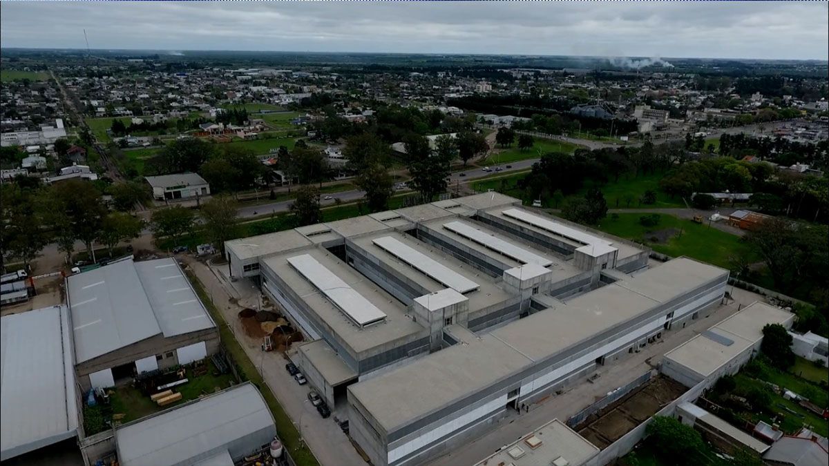 Así se ve el Hospital Central de Reconquista desde el aire.