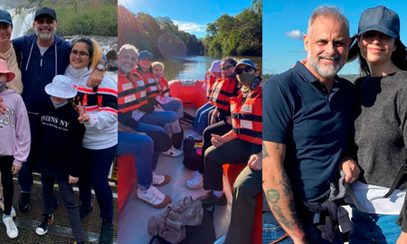 El conductor de televisión y radio visitó las Cataratas del Iguazú junto a sus allegados y compartió todo en Instagram. El conductor de televisión y radio visitó las Cataratas del Iguazú junto a sus allegados y compartió todo en Instagram.