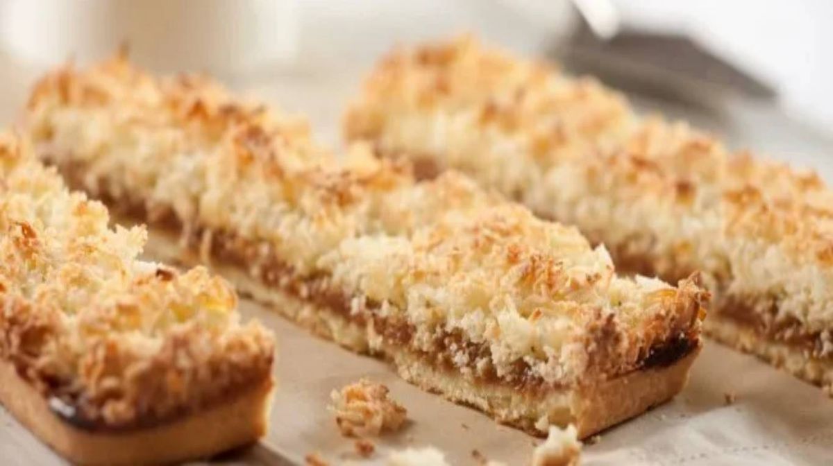 Barritas de coco y dulce de leche