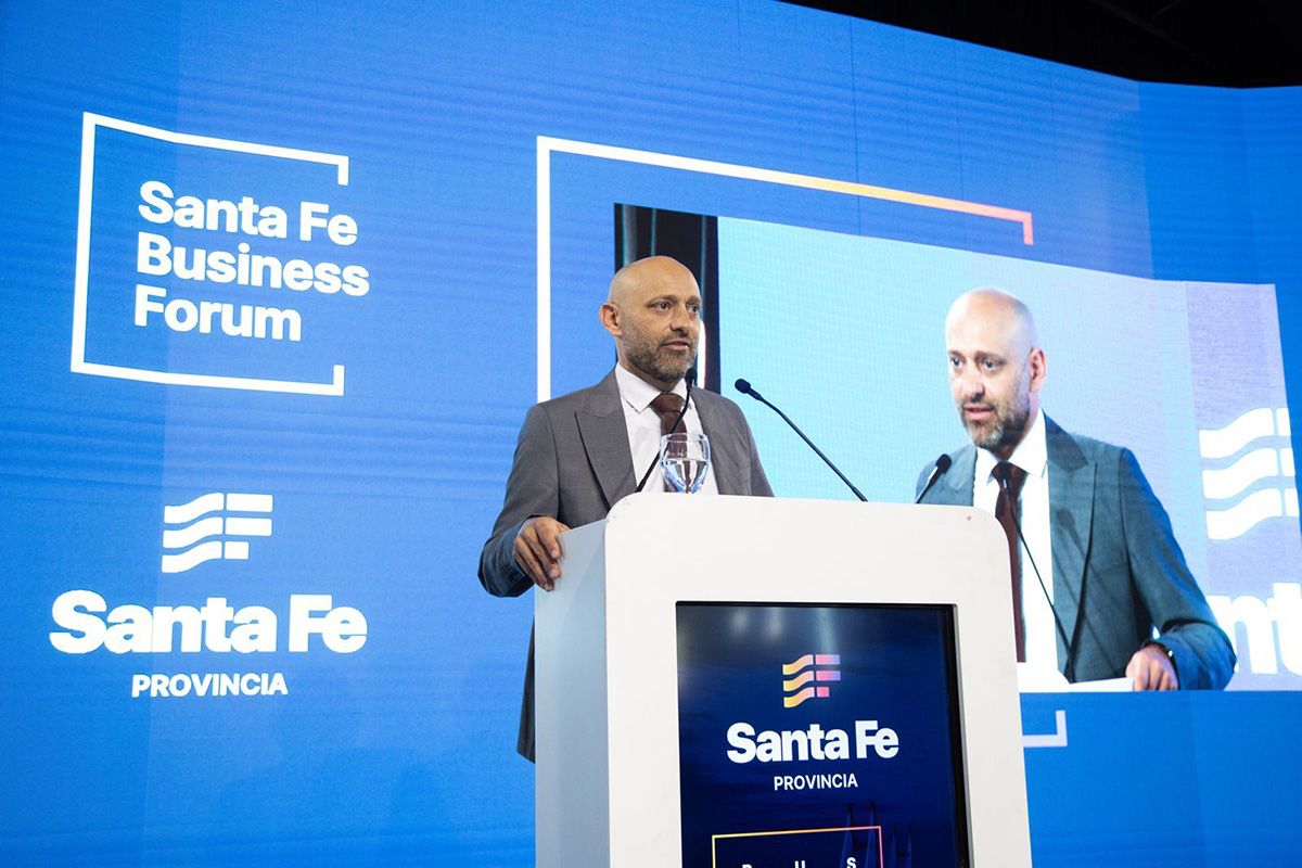 Gustavo Puccini se refirió al Santa Fe Business Forum que se realiza en Rosario.