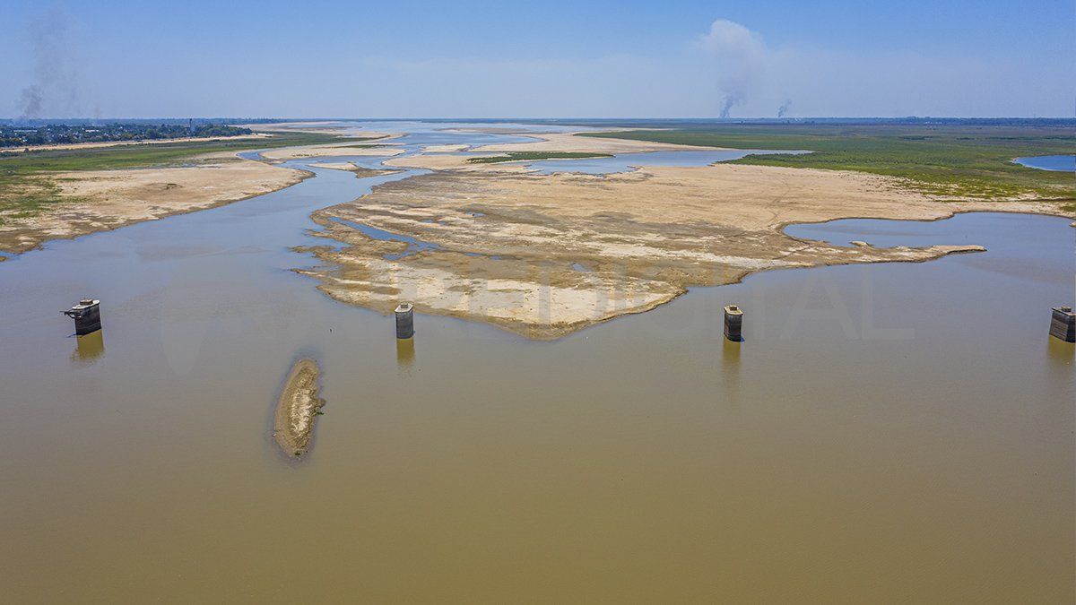 El ciclo de bajantes en el río Paraná llevan más de dos años. 