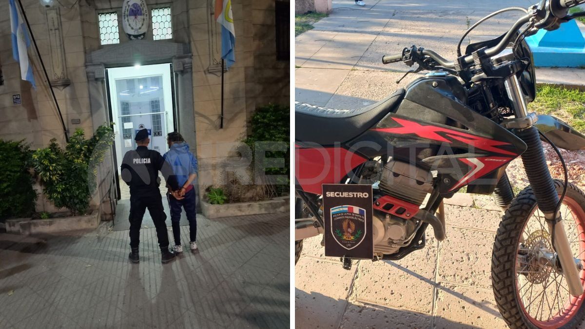 Un hombre de 29 años intentó evadir un control policial y terminó preso por circular en una moto robada.