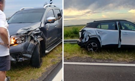 El accidente en Ruta 11 desató una pelea entre los protagonistas y los obreros de una empresa vial. No hubo heridos. El accidente en Ruta 11 desató una pelea entre los protagonistas y los obreros de una empresa vial. No hubo heridos.