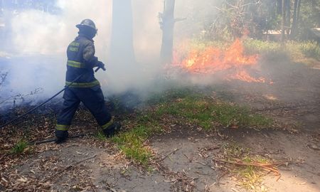 El incendio se produjo en el interior del predio, en el norte de la ciudad de Santa Fe. El incendio se produjo en el interior del predio, en el norte de la ciudad de Santa Fe.
