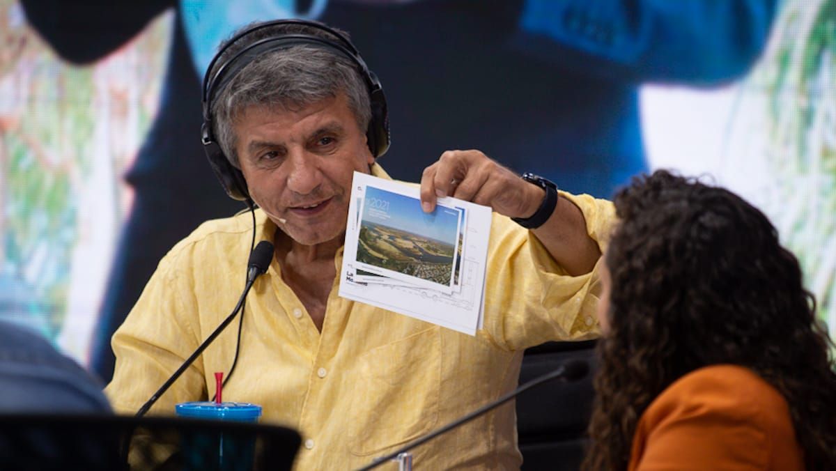 En la revista del Frente Progresista hay postales de la ciudad de Santa Fe.