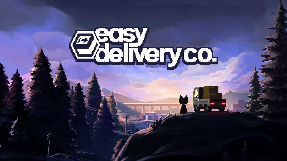 Easy Delivery Co. elimina los indicadores de pantalla clásicos para obligar al jugador a prestar atención al tablero del camión y al entorno geográfico.