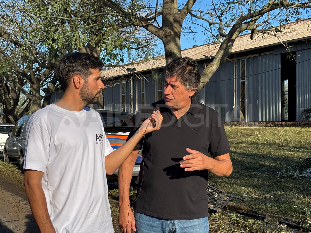 Roly Santacroce habló con AIRE tras el temporal.