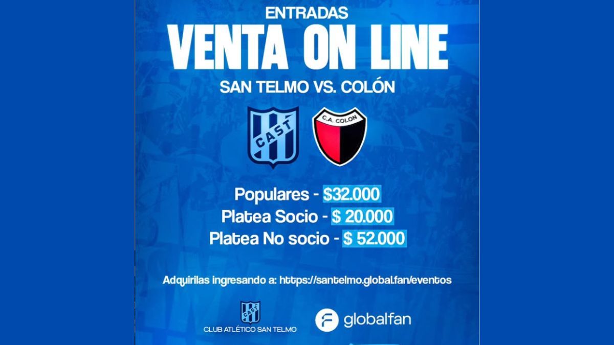 Este domingo San Telmo se prepara para recibir a Colón que llega entonado tras la victoria contra el puntero Acasusso. Este domingo San Telmo se prepara para recibir a Colón que llega entonado tras la victoria contra el puntero Acasusso.