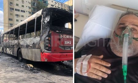 Javier Gil, el chofer que manejaba el colectivo incendiado Javier Gil, el chofer que manejaba el colectivo incendiado