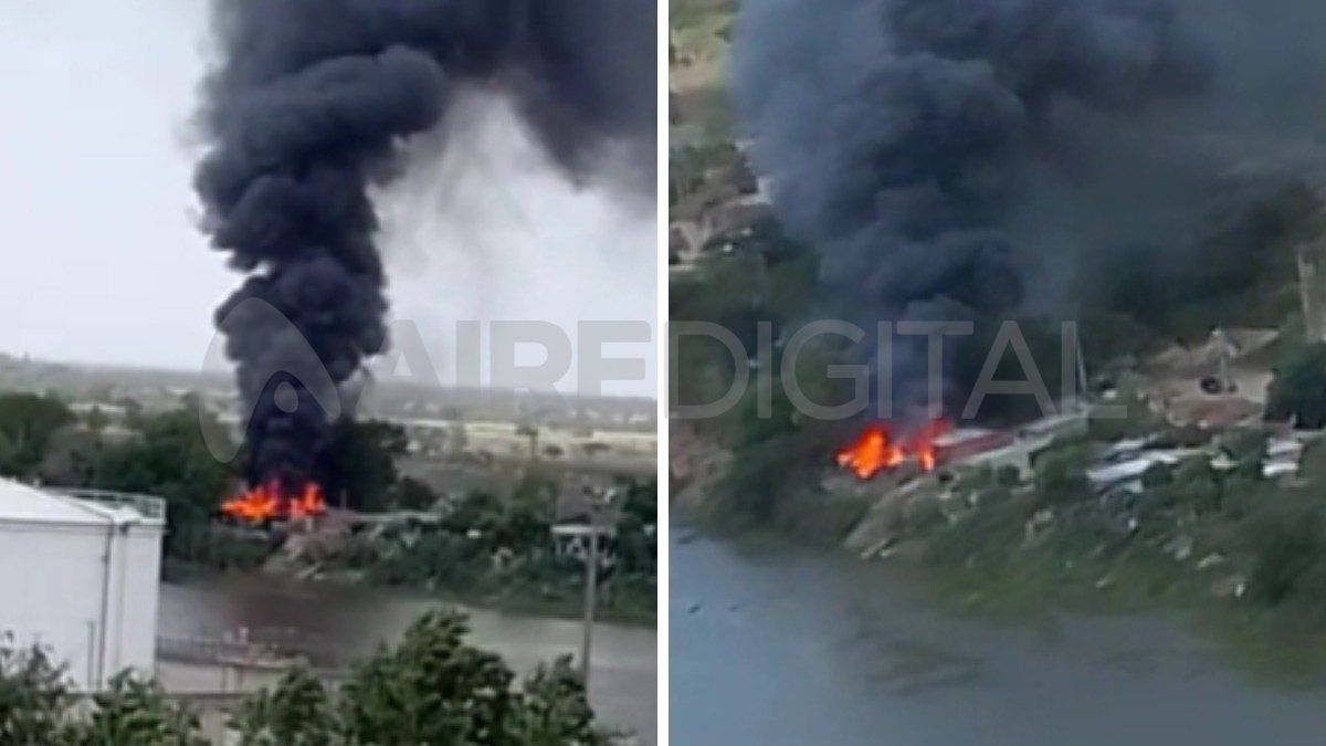 Fuerte explosión e incendio en Alto Verde.
