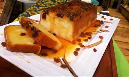 Budín de pan para el postre. Budín de pan para el postre.