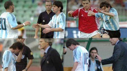 A 16 años del accidentado debut de Lionel Messi en la selección argentina: de la emoción al vestir la celeste y blanca a una injusta expulsión al minuto de ingreso