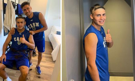 El bautismo de San Miguel a un jugador por su primera pretemporada: Fachero, ¿No? Facherito El bautismo de San Miguel a un jugador por su primera pretemporada: Fachero, ¿No? Facherito