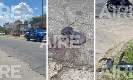 accidente en fomento 9 de julio: un motociclista resulto herido tras chocar con una camioneta accidente en fomento 9 de julio: un motociclista resulto herido tras chocar con una camioneta