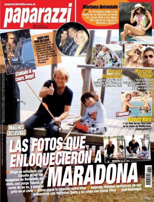 La tapa de Paparazzi que enloqueció a Maradona.