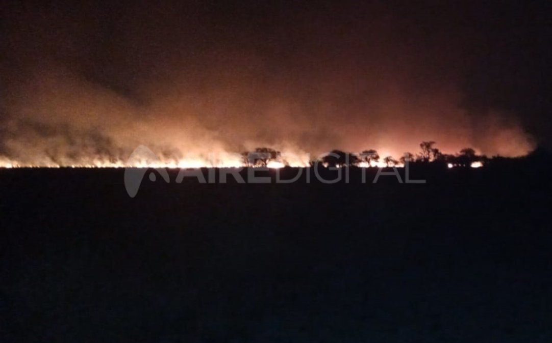 En Marcelino Escalada un campo se prendió fuego el miércoles.&nbsp;