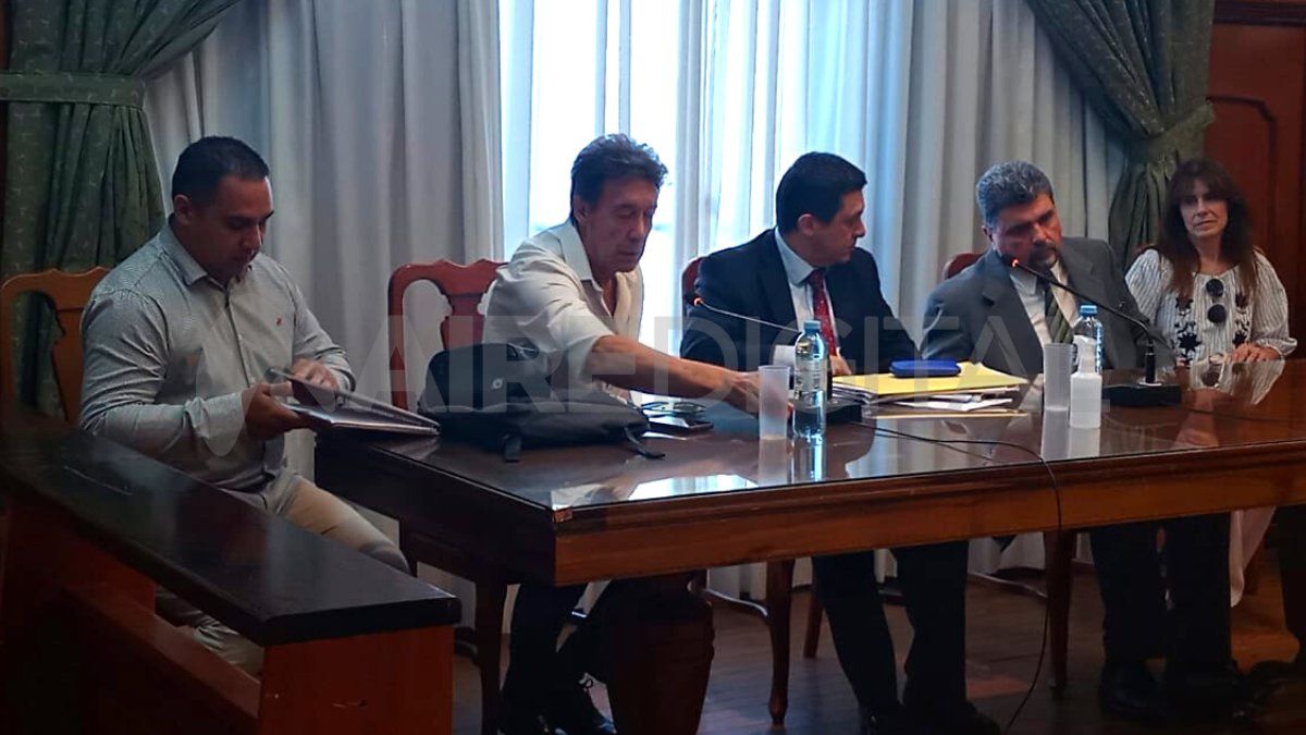 Paniagua y Darrás el día de la apelación en tribunales.&nbsp;