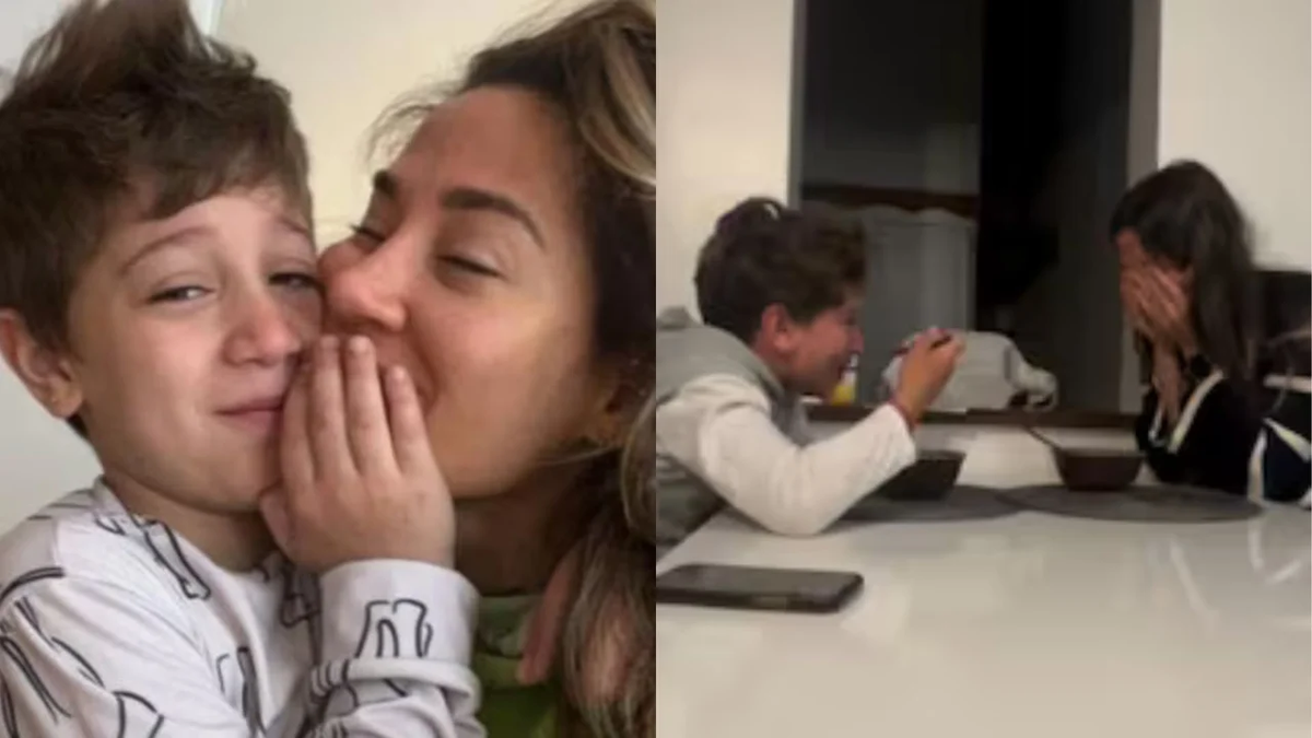 Jimena Barón y Momo se emocionaron hasta las lágrimas. Jimena Barón y Momo se emocionaron hasta las lágrimas.